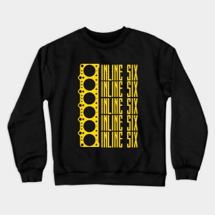 Inline Six Cylinder Engine Crewneck Sweatshirt